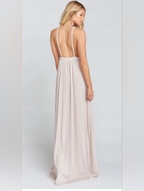 Show Me Your Mumu Backless Spaghetti-Strap Maxi, Flowy, Boho Dress White